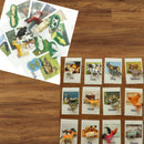 Animal Flash Cards with Matching Toys - Educational Learning Game