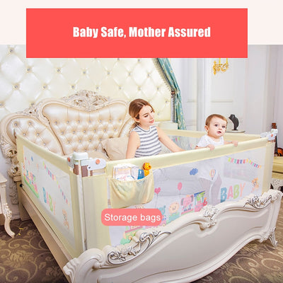 BABY GATE Bed Fence. A baby fence is an ESSENTIAL aspect of Baby Proofing for Child Safety