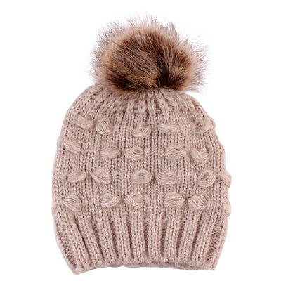 Knitted Pom Winter Beanies for Kids - Very Warm & CUTE for children